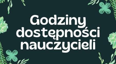 Godziny dostępności na miesiąc CZERWIEC