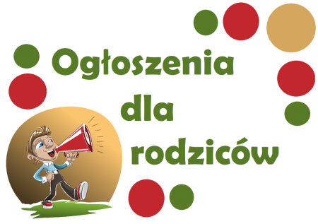 OGŁOSZENIE DLA RODZICÓW