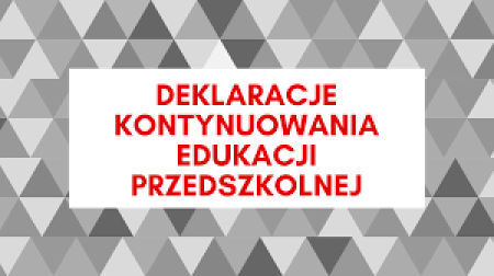 Kontynuacja edukacji przedszkolnej