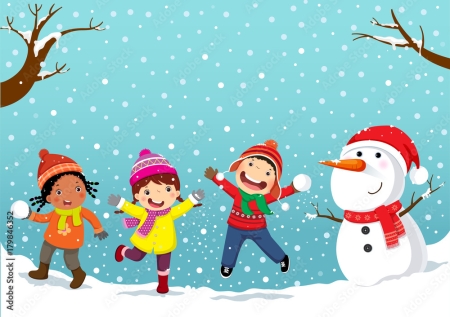 Misie i pierwszy śnieg